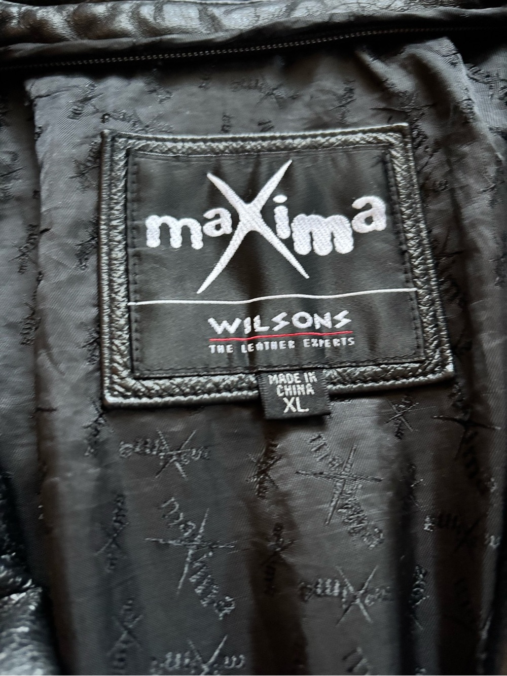 Maxima Black Leather Button-Front Jacket; NO Zipper Pull - Picture 2 of 16